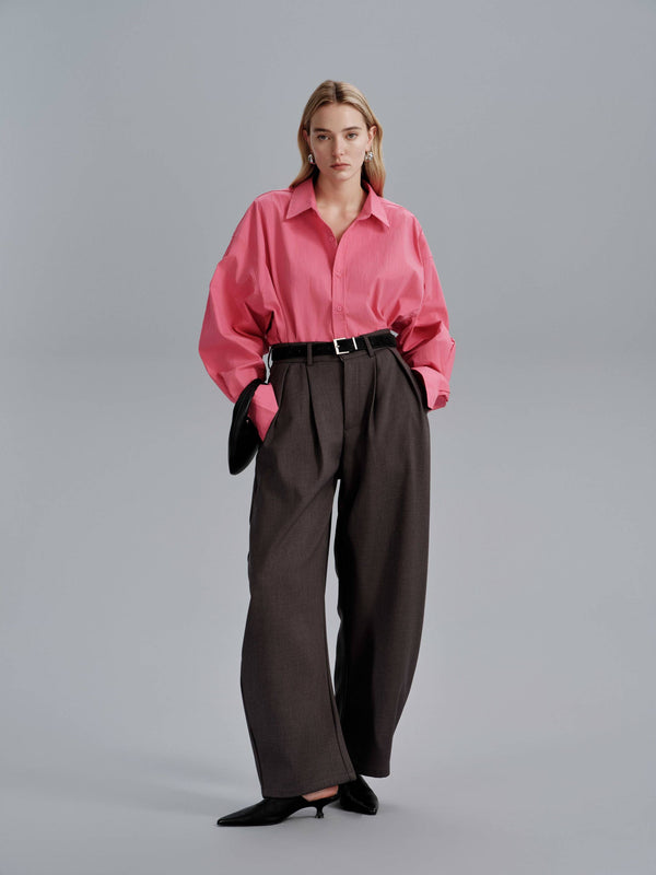 Chemise Lunne Flow - Magenta et Bleu clair